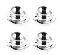 YARNOW 8Pcs Foosball Table Goal Cup Set with Male and Female Inserts, Plastic Replacement Entry Dish Kit for Table Football, Silver Electroplated Ball Return Funnel Accessory