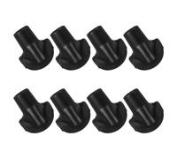 YARNOW 8pcs Golf Bag Stand Feet Replacement Rubber Anti-slip Black Easy Install for Golf Bag Legs, Men