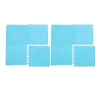 YARNOW 8pcs Guinea Pig Cage Liners Hamster Bedding Mat Comfortable Spliced Eva Foam Cotton Velvets Sky-blue Indoor Guinea Pig Mat for Rabbit Cage Sleep