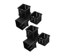 YARNOW 8pcs Hollow Square Tube Sliding Sleeves to Adapter for Fitness Equipment Lightweight Tube Sleeve Converter Fit Exercise Machine Accessories