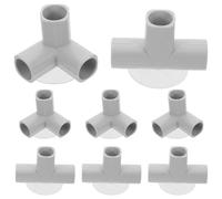 YARNOW 8pcs Indoor Playpen Connectors Set T Shaped Elbow Connectors for Flexible Assembly Safe and Durable Pipe Accessories for Play Areas