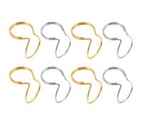 YARNOW 8pcs Metal Thumb Guitar Picks Ultra Thin Finger Plectrums for Electric Guitar and String Instruments with Silver Colour, for Beginners and Music Lovers