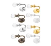 YARNOW 8Pcs Miniature Dollhouse Wall Lamps Metal LED Working Lights for Mini Model Houses with Crystal Design Suitable for DIY Crafts and Dollhouse Decoration