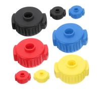 YARNOW 8pcs Plastic Cymbal Nuts Quick Release Replacement Parts for Percussion Drum Kits Durable Hold Optimized Fit Noise Reduction Easy Installation in Black Yellow Red Blue