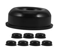 YARNOW 8pcs Punching Water Inlet Plug Plastic Cap, Base Stability Cap Replacement Part, Black Plastic, Leakproof, for Punching Bag, Martial Arts Training, Home Gym Workouts