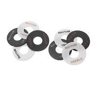 YARNOW 8pcs Replacement Guitar Toggle Switch Washers Durable Treble Ring for Electric Guitar Accessories Compatible with Includes Black White Black Gold