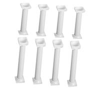 YARNOW 8Pcs Roman Column Cake Support Rods White Plastic Pillars for Multilayer Cakes Sturdy and Reliable Cake Dowels Vintage Style Decoration for Weddings and Parties