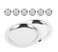 YARNOW 8pcs Stainless Steel Wine Coaster with Non-slip Design Multi-function Wine Bottle and Tea Cup Cushion Pads for Coffee Shops and Family Living Rooms