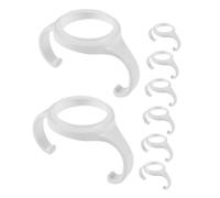 YARNOW 8pcs Wide Neck Bottle Handles Ergonomic Dual Gripper for Feeding Milk Bottles Stable Grip for Newborns and for Easy Holding