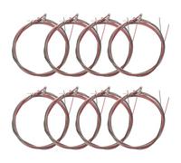 YARNOW 8sets Colorful Guitar Strings for Acoustic Guitar Steel String Replacement Kit for Crafting and Folk Music Performances