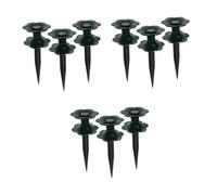 YARNOW 9 pcs Garden Hose Guide Spikes Water Wheel for Plant Protection Durable Green Winding Pipe Wheels for Lawn Patio Greenhouse Irrigation Compatible with Various Hose Types