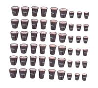 YARNOW 90pcs Resin Mini Coffee Cups Dollhouse Latte Drink Mugs DIY Craft Tiny Tableware for Micro Landscape Dollhouse Kitchen Decorations Educational Collectible Set