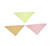 YARNOW 9pcs Wear-resistant Pet Scarves for Dogs and Cats Stylish Decorative Bandanas Orange Peach and Lemon for Outings Parties and Photos