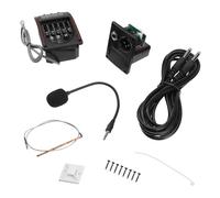 YARNOW Acoustic Guitar Pickup Band Eq and Microphone for Live Performance Piezo Pickup and Preamp Equalizer for Full Acoustic Guitar Assorted style