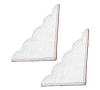 YARNOW Acrylic Bathtub Splash Guard with Easy 2pcs with Elegant Tree Pattern Design, 9x11.4 Inch Tub Corner Water Splash Guard Protecting Floors and Tub Edges for Bathroom Use