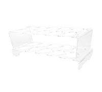 YARNOW Acrylic Egg Fridge Organizer with Two Layers Holds to 20 Eggs Universal Compatibility Easy to Disassemble and Clean for Refrigerator Kitchen Storage
