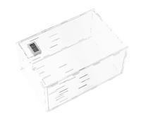 YARNOW Acrylic Feeding Box for Reptiles Durable Transparent Breeding Container with Ventilation Compact Design for Observing and Feeding Small Pets