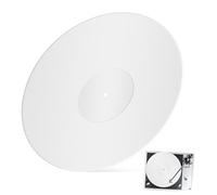 YARNOW Acrylic Record Mat Turntable Mat White Slipmat for Vinyl Record Player Protective Pad