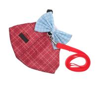 YARNOW Adjustable Bunny Harness and Leash Set for Small Rabbits Soft Breathable Fabric with Elegant Suit Design Secure Outdoor Control Comfortable Fit for Parties and Holidays