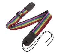 YARNOW Adjustable Dark Strap for Adults Comfortable Leather Shoulder Sling for Four-string Instruments Fit for Concert Tenor and Soprano Ukuleles Acoustic Guitars and Small String
