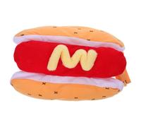 YARNOW Adjustable Hot Dog Costume for Dogs, Unique Polyester and Cotton Pet Outfit with Strap, Easy to Wear Halloween Dress for Photos and Celebrations, Creative and Playful Puppy