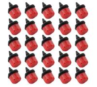 YARNOW Adjustable Irrigation Dripper Pp Material 100pcs with 8 Holes Red for Uniform Watering Coverage and Water Flow Control, for Supermarket Fruit Humidification and Vegetable Plots