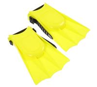 YARNOW Adult Swimming Training Fins for Snorkeling and Diving Flexible Yellow Flippers for Pool and Sea Use Comfortable Swim Gear for Women and Men Barefoot with Socks