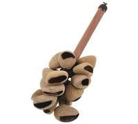 YARNOW African Shaker Maracas with Lightweight Wooden Handle Crisp Sound Kashaka Percussion Instrument for Cultural Dance Traditional Plant Fruit Craft Educational Rhythm for Music