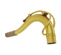 YARNOW Alto Saxophone Curved Neck Replacement Plated Bend Neck for Comfortable Playing Enhanced Sound Projection Durable Sax Accessories for Tenor Saxophone