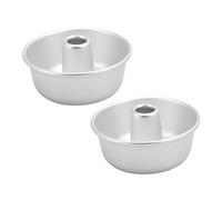 YARNOW Aluminium Donut Mold Non-Stick Cake Pan with Solid Bottom Savarin Mould for Baking Doughnuts Mousse Chocolate and Pastry