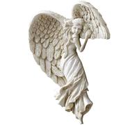 YARNOW Angel Wings Resin Door Frame Hanging Ornament Decorative Sculpture for Indoor Home and Holiday Decoration