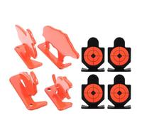 YARNOW Animal Targets Set with Realistic Experience and Resetting Function 8pcs Stainless Steel Includes Duck, Rat, Pig, and Human Shaped for Hunting Trips and Backyard Shooting Practice