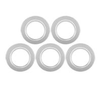 YARNOW Anti Bite Ring Protective Bird Nest Accessory Silver Metal 5pcs for Suitable for Bird Breeding Box Parrot Tiger Peony Parrot