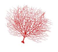 YARNOW Artificial Coral Branch Decoration Plastic Red Faux Coral for Tropical Fish Tank Accessories and Living Room Vase Décor Aquarium Plants