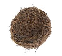 YARNOW Artificial Nest Ornament Rattan Nest Prop 10-inch Garden Decor Bird Nest for Birds