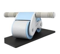 YARNOW Automatic Rebound Ab Roller Wheel with Anti-skid Rubber for Core Strengthening Includes Knee Pad for Home Gym Fitness Quiet Abdominal Trainer for Arms Chest Shoulders Random Color