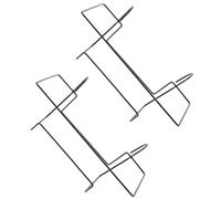 YARNOW Balcony Planters Hanging Rack 2Pcs Metal Grey Flower Pot Holder Railings Hanging Basket Stand for Outdoor Plants