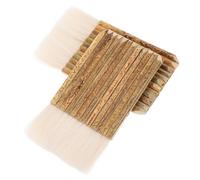 YARNOW Bamboo Handle Soft Bristle Brush Set 2Pcs Rigger Style for Painting Restoration Craft and Acrylic Watercolour Oil 5.7 Inch
