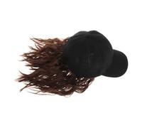 YARNOW Baseball Cap Wig Hat Women's Short Curly Wig Accessory for Modern Fashion