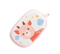 YARNOW Bath Sponge with Hanging Rope Soft Cartoon Newborn Shower Scrubber for Cleansing Gentle Exfoliating Bath Towel for Boy Girl