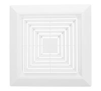 YARNOW Bathroom Vent Cover Replacement with Springs for Wall Mount Ventilation Fan, White Abs Square Air Grille Cover with Simple Installation for Bathroom Exhaust Fan