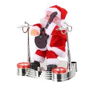 YARNOW Battery Powered Santa Claus Doll for Eco Friendly Plastic Christmas Decoration Musical Festive Plaything Safe Without Battery Included