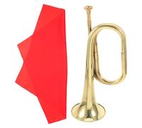 YARNOW Beginner Trumpet Bugle Musical Instrument with Rust Prevention and Lightweight Design Made of Copper Alloy Easy to Operate for Students and Beginners, for Marching and Practice