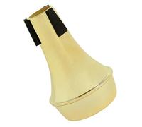 YARNOW Beginner Trumpet Mute Made of Sturdy Abs Material, Small and Portable Design, Golden Half-closed Silencer that Does Not Affect Tone for Trumpet Practice Sessions