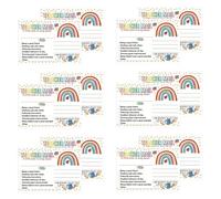 YARNOW Behavior Management Reward Cards 50Pcs Rainbow Motivational Postcards for Teacher-Parent Communication in Elementary and Preschool Classrooms