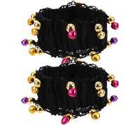 YARNOW Belly Dance Bracelets with Small Bells Delicate Wrist for Women and Melodious Costume Accessories for Belly Dancing and Performance Events