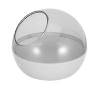 YARNOW Bird Nest for Cage - Transparent Hanging Plastic Nesting Bed - Easy Observation for Budgie Parakeets Small Birds 6.1 Inches Grey