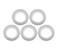 YARNOW Bird Nest Protective Anti Bite Ring Parrot Breeding Box Supplies for Suitable for 5pcs Silver Metal Bird Nesting and Incubator Accessories