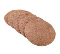 YARNOW Bird Nesting Mat Natural Coconut Fiber 5Pcs Circular Pads for Pigeon Breeding Cage Accessories