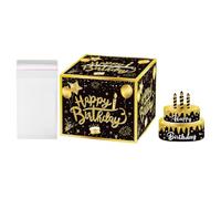 YARNOW Birthday Money Pull out Box for Cash Gifts with Surprise Cash Prize Paper Material for Birthday Party or Decorations